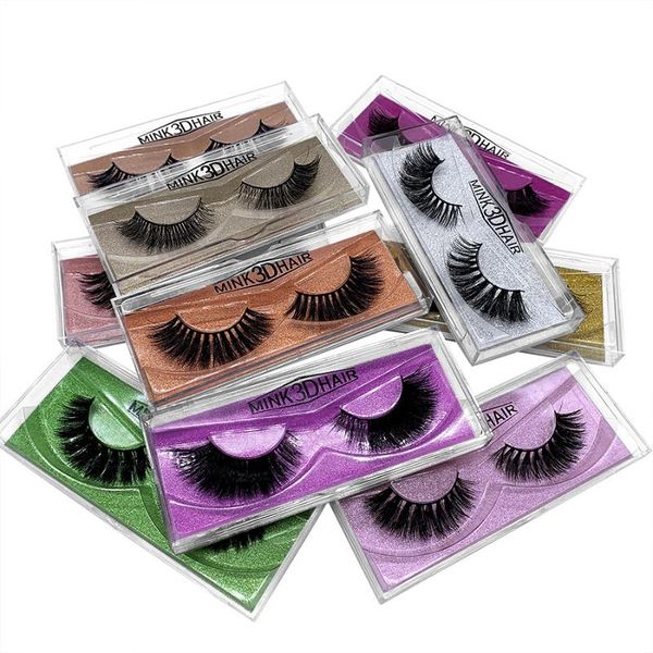 

false eyelashes 3d mink lashes natural handmade volume soft long eyelash extension real for makeup
