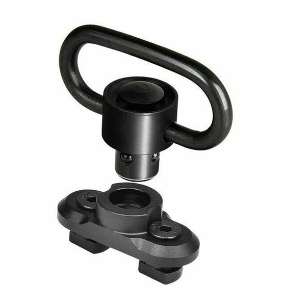 

airsoft ar15 gun accessories tactical 1.25 inch m-lok system sling mount qd sling swive mount adapter with push button for hunting