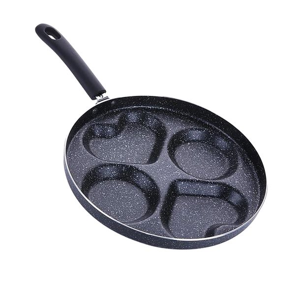

4 holes non-stick frying pan egg cookware kitchen heart shape frypan 28cm