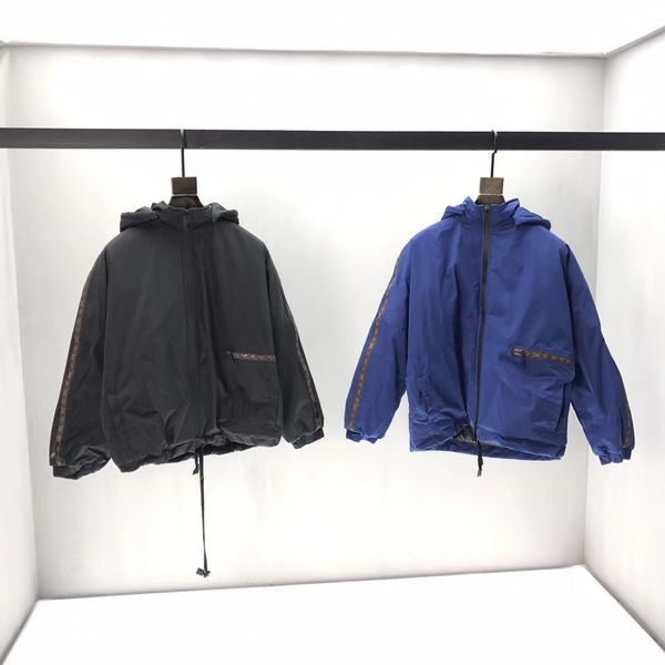 

men's cotton jacket loose ladies cotton coat thick winter clothing quilted windbreaker warm parkas black and blue outwear2019 new qq1, Black;brown