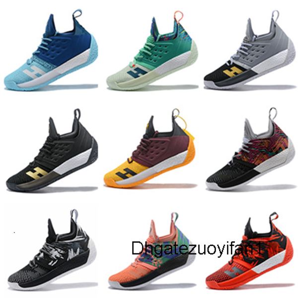 

2019 james harden 2 basketball shoes mens harden 2 gold/championship mvp finals training sneakers sports running shoes size 40-46