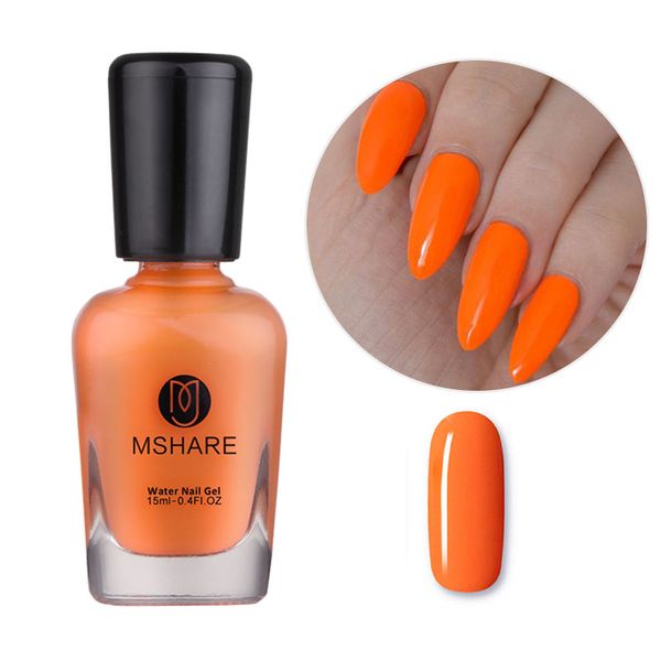 

mshare orange neon nail polish without nail dryer air dry