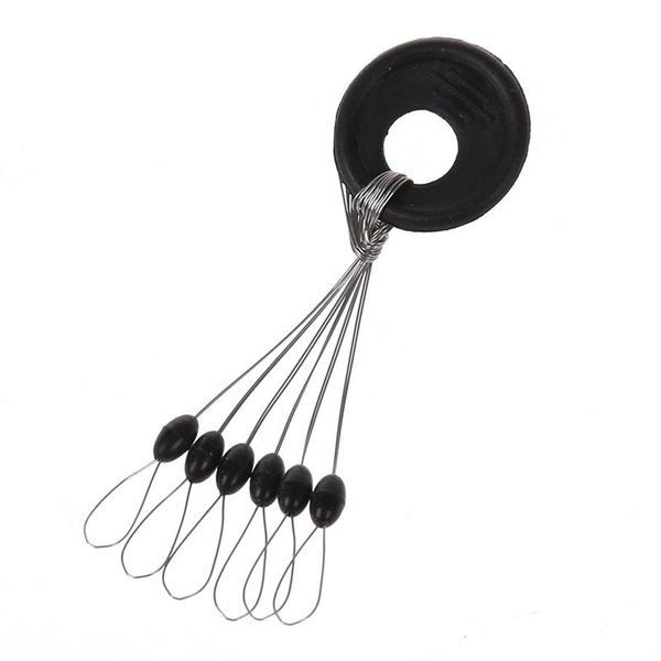 

black plastic ring 6 in 1 rubber float sfishing ser sinker 50 pcs