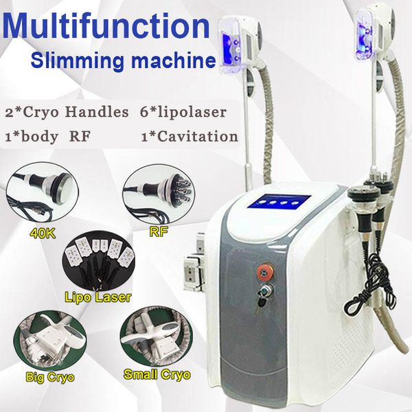 

portable 6 in 1 aesthetic fat ing fast fat removal lipo laser machine 2 cryo handles