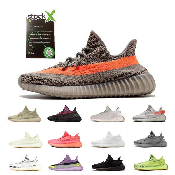 

wholesale kanye v2 shoes begula zebra clay reflective running sneakers cloud white summer running shoes citrin hyperspace sports sneakers