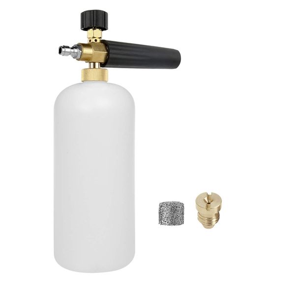 

pressure washer snow foam lance,foam cannon,foam maker mesh filter,orifice nozzle tips foam generator nozzle,car wash adjustab