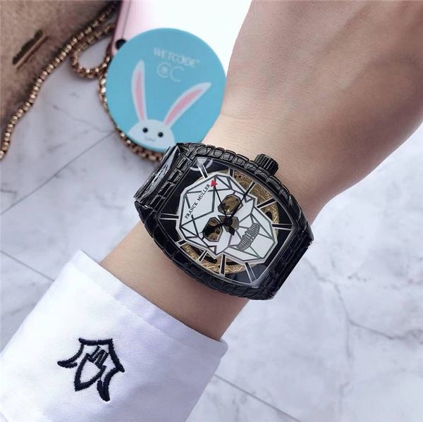 

мировой бренд мужские полностью автоматические механические часы frank muller череп сильный световой топ #12: s, бренд часы изысканный подар, Slivery;brown