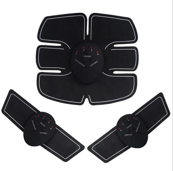 

ems wireless muscle stimulator smart fitness abdominal training device electric weight loss stickers body slimming belt j1755, Silver