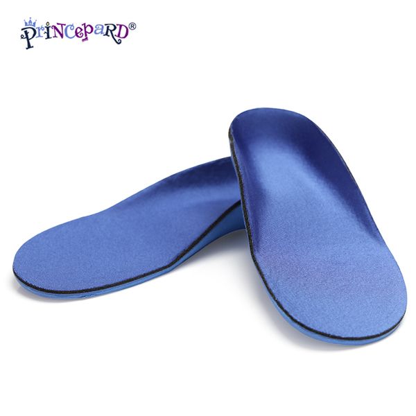 

princepard arch support insoles flat feet x/o leg children 3d orthopedic insoles for shoes corrected pad inserts, Black