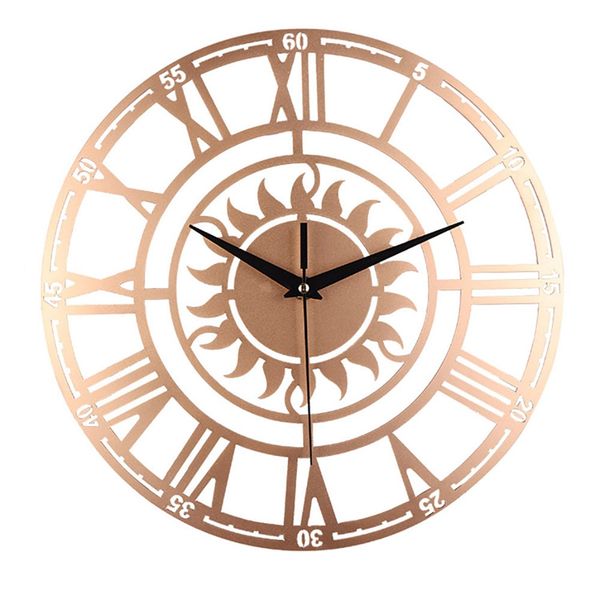 

new simple creative retro decorative sun roman digital acrylic wall clock 30cm x 30cm clock wall modern