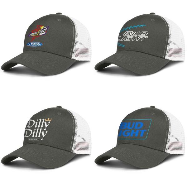 

bud light beer trade mark for men and women adjustable trucker meshcap design sports cute stylish baseballhats dilly neon blue killer, Blue;gray