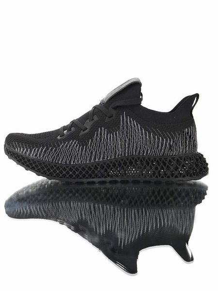 

with box)alphaedge 4d triple black sneaker men women grey black running shoes