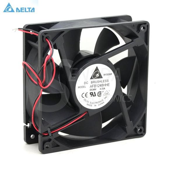 

delta afb1248hhe 12038 12cm dc 48v 0.23a server case industrial inverter fans blower cooler