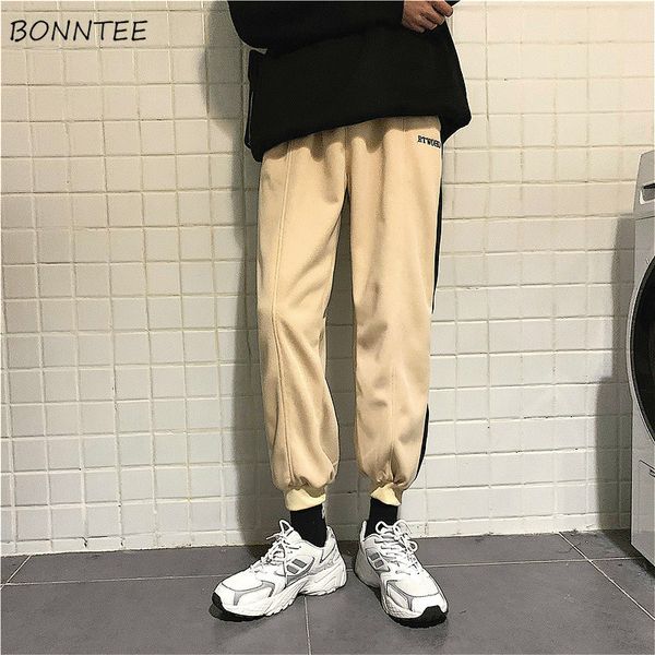 

брюки мужские толстые зимние по щиколотку корейский стиль шаровары досуг спортивные брюки мужские все-матч простые теплые спортивные брюки б, Black