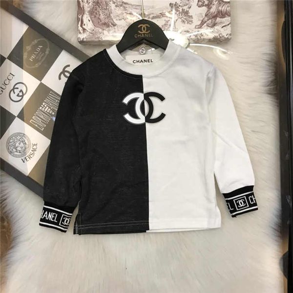 

2019 осенне-зимний детский хлопковый свитер с круглым вырезом190720 # 01