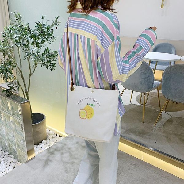 

2020 simple women shoulder bag canvas large capacity student school bag handbag outdoor crossbody bags for women bolsa feminina