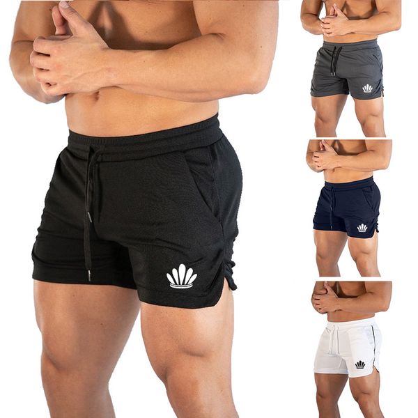 

new summer fitness and leisure room men's sports swimming shorts mesh quick drying compression leisure sports swimming shorts, White;black