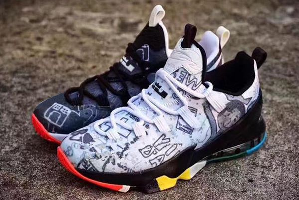 

2019 new what the lebron 13 low outdoor shoes lmtd mvp floral floral sneakers size us 7-12