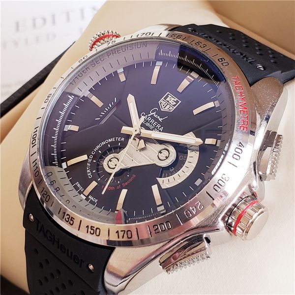 

Famou mechanical automatic watche certified chronometer tag grand carrera caubre 36 tachymeter relÃ³gio de luxo gift 43mm wi ma culino