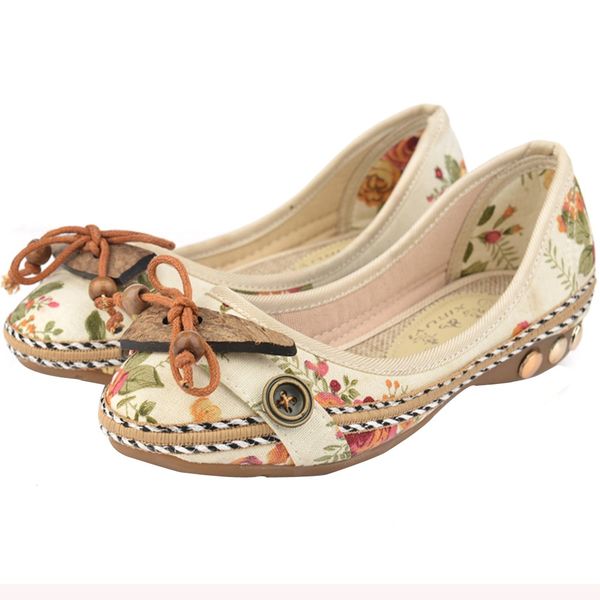

fashion nude with vintage famous flat embroidery leisure women embroidered shoes for dropshipping, Black