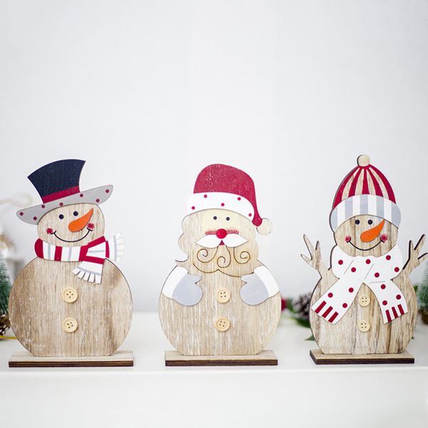 

creative christmas cartoon diy snowman santa claus innovative ornaments decoration party home decor supplies