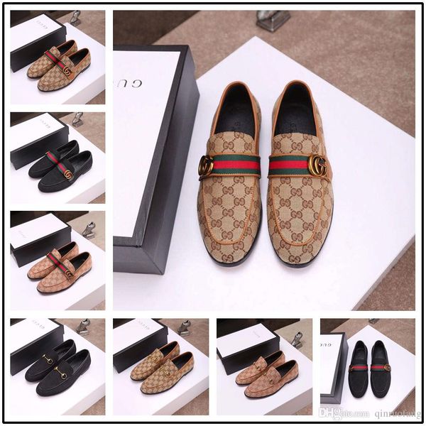 

men dress shoes black loafers formal shoe genuine leather footwear slip on office shoes soft comfortable luxury brands