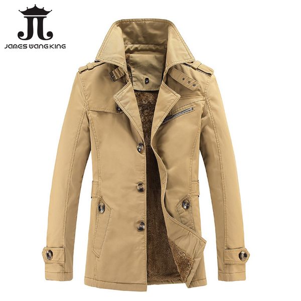 

new 2018 winter jacket men casual thicken windbreaker coats fashion solid long warm jackets and coats plus asian size 5xl xp1307, Black