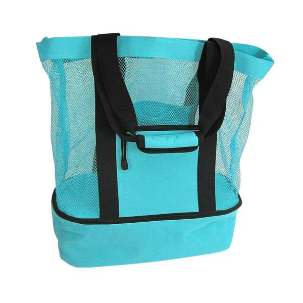 

2019 new portable insulated cooler bag picnic beach mesh bags cooler tote waterproof outdoor camping hiking bags