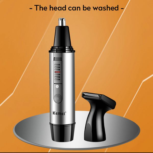

kemei 726 2 in 1rechargeable nose rifinitore per naso manuale grooming for nose and beard trimmer jwvlp