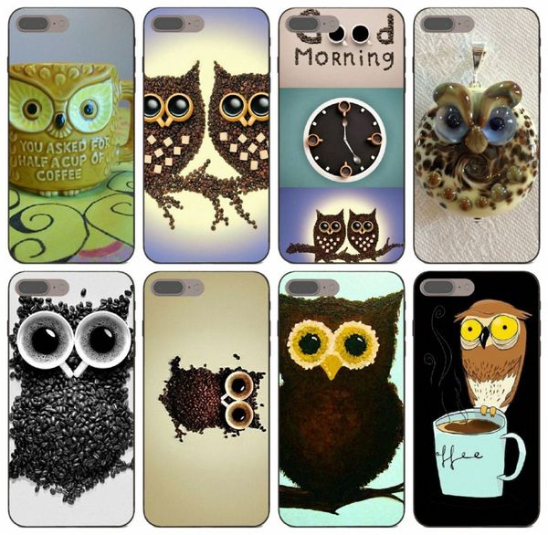 

tongtrade] owl and coffee beans case for iphone 8p 7p 6p 5p plus x xs 11 pro max samsung j5 s9 huawei y3ii y5ii y6ii redmi 3 pro vogue case