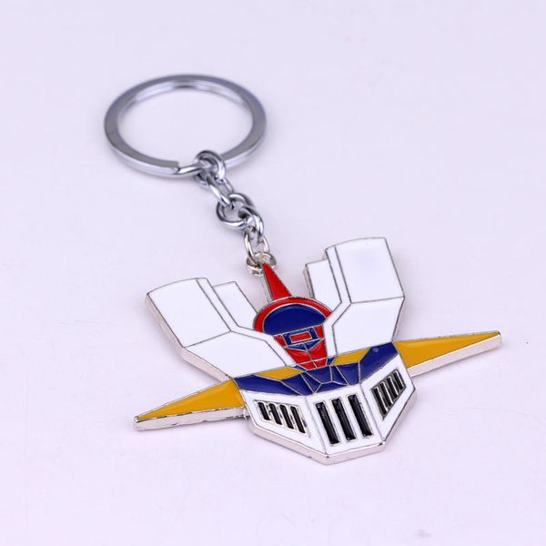 

5 шт. / лот mazinger z head портрет брелок металлическая маска сплава брелок аниме ювелирные изделия брелок женщины мужчины sleutelhanger ll, Silver