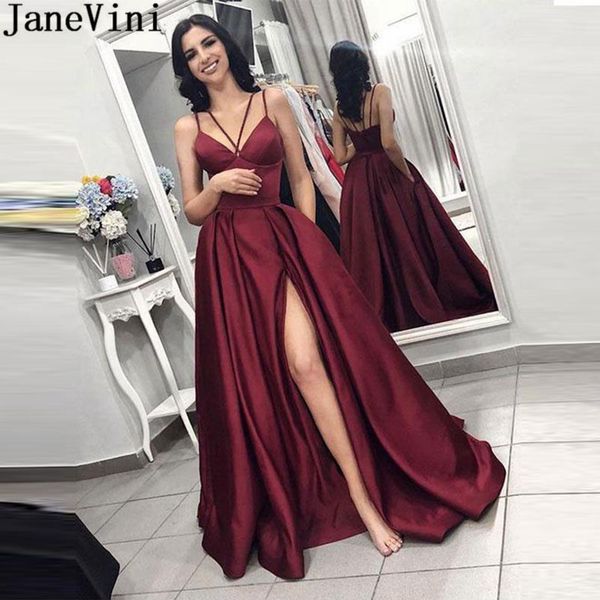 vestiti lunghi eleganti bordeaux