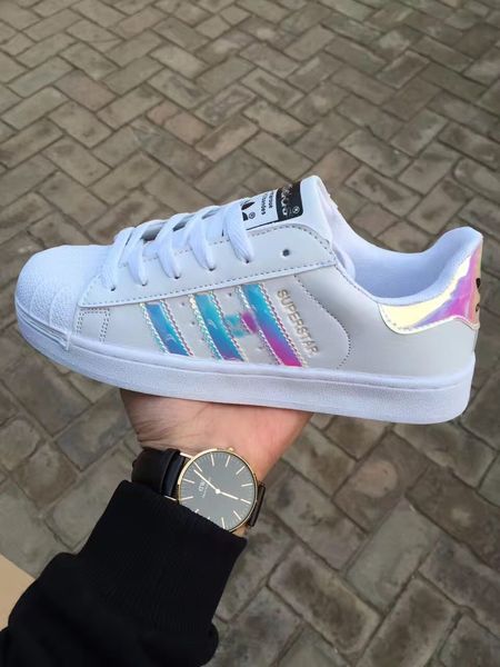 

new colors brand discount prcie men women flat bottom plate direct selling business colors superstar shoes casual couple shoes cs08, Black