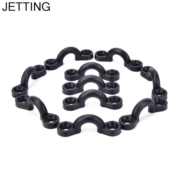 

gmarty 10pcs nylon bungee deck loops tie down pad eye for boat kayak deck rigging kit replacement accessories run cord