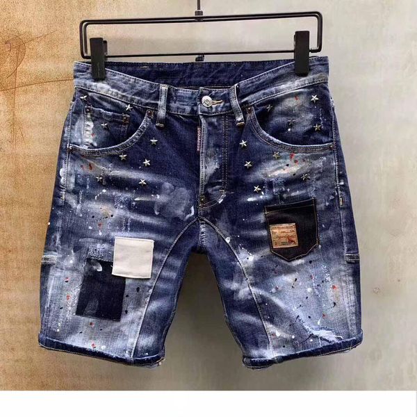 

new 2020 mens skinny jeans casual slim biker jeans denim knee hole hiphop ripped pants washed ing, Blue
