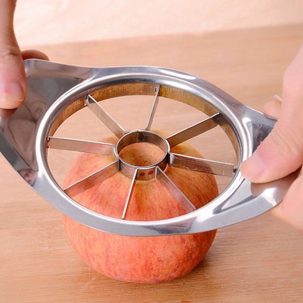 Овощные фруктовые фрукты из нержавеющей стали Slicer Slicer Apple Pear Corcer обработка кухня нарезание ножей. Усылка Cortadora de Manzanas de Acero inoxidable