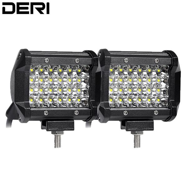 

4 inch 72w quad rows led work light bar 12v 24v offroad spot beam auto 4x4 4wd truck suv atv trailer pickup fog lamp car styling