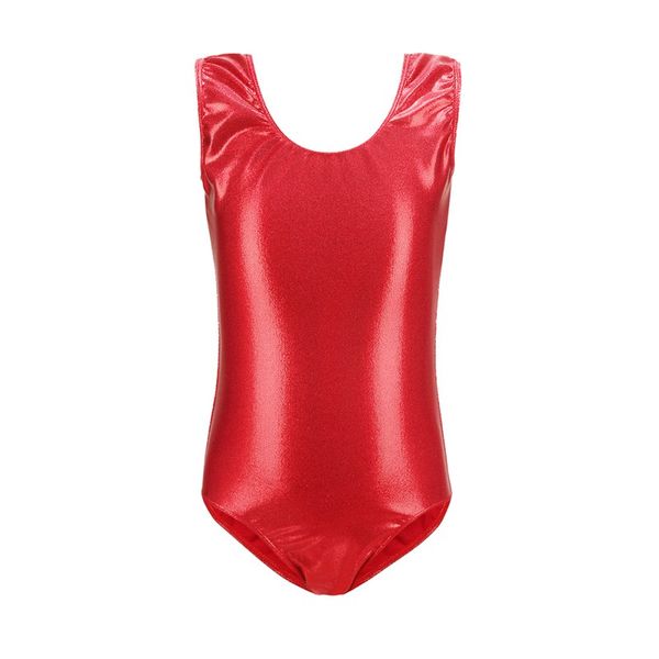 

2019 kids chirldren stamping vest toddler girls gymnastics shiny athletic dance clothes tight clothing