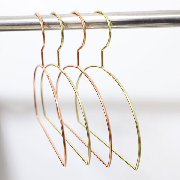

rose gold clothes hanger silk scarf storage rack home hanger rack tie garment towel holder