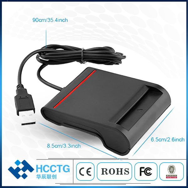 

iso 7816 usb ic smart chip card reader writer with pc/sc ccid protocal dcr30