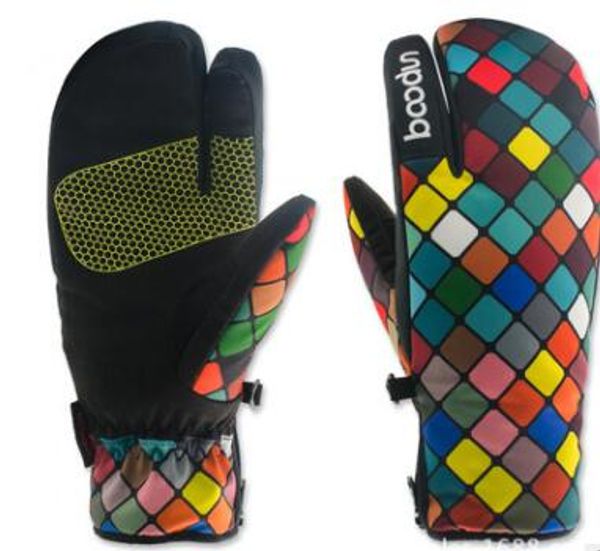 

winter snowboard gloves for women ski gloves windproof waterproof non-slip skating skiing gloves cotton warm mittens