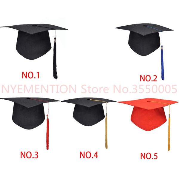 

school graduation party tassels cap mortarboard university bachelors master doctor academic hat 50pcs