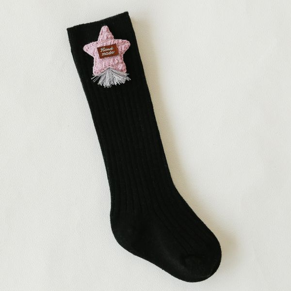 

2018 baby girl socks cotton 3d cartoon pattern newborn sock solid color with cat rabbit star skarpety infant spring autumn, Pink;yellow