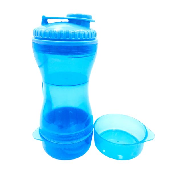 

2 in 1 portable dog cat water food snack dispenser cup outdoor feeding