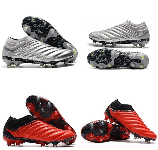 

new arrival mens paulo dybala copa 20+ fg football boots black red silver grey yellow soft fusionskin k indoor soccer cleats shoes 39-45, White;red