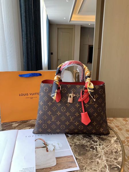 

De igner loui vuitton handbag women 039 top handle cro body handbag middle ize pur e durable leather lv tote bag ladie houlder bag