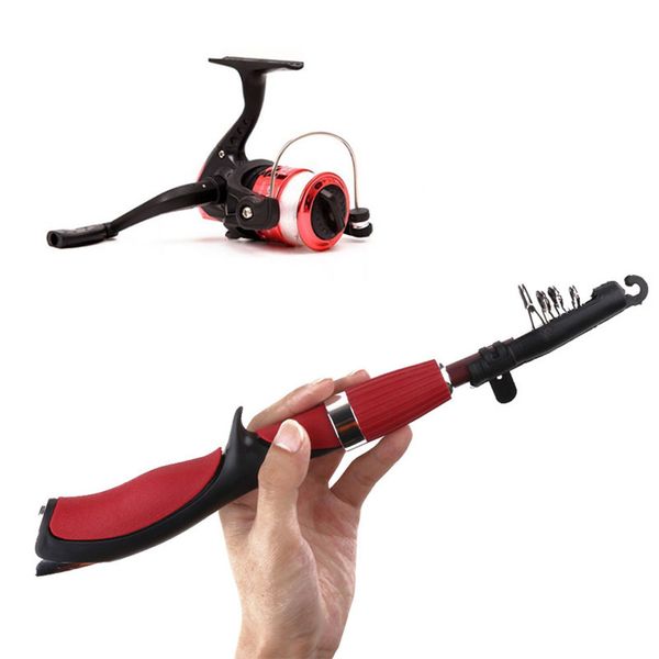 

fishing rod combo w/ reel mini gun stlye stealth fishing reel casting winter ice rod sea tackle set