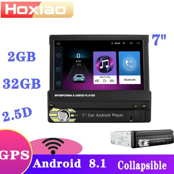 

1din автомобиль автомобиль встроенный андроида 8.1gps мультимедиа система навигации wifi bluetooth usb / tf hdmultilingual зеркальная connec