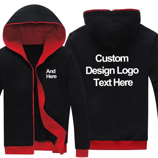 

dropshipping logo custom new black-red sweatshirt hoodie customized made printing logo graphic hoodies sweatshirts coat jacket