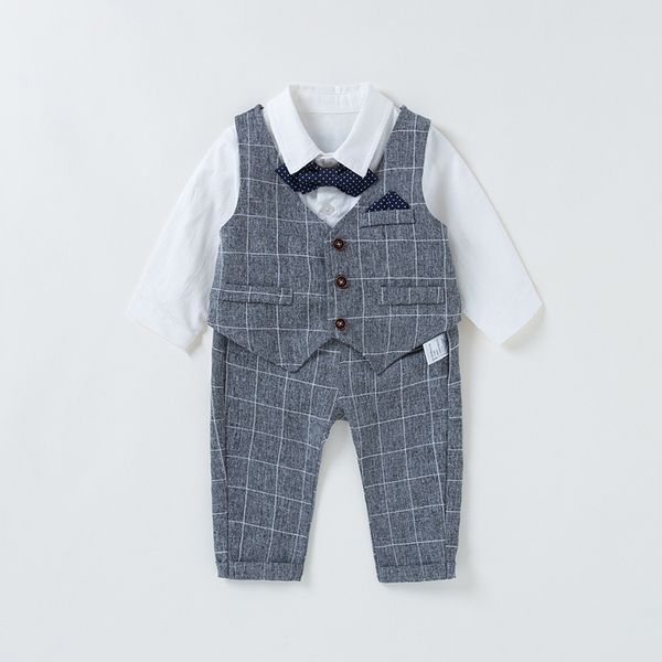 

vlinder baby boy clothes toddler boy clothes set newborn birthday kids clothes set boy t-shirt pants bow tie vest 4pcs boys set t200414, White